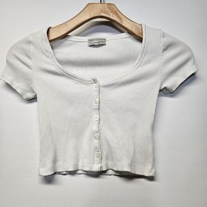 Urban‎ Outfitters white crop top